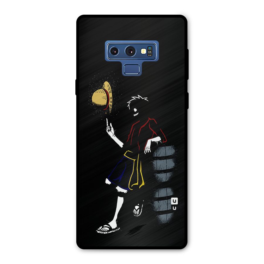 One Piece Luffy Style Metal Back Case for Galaxy Note 9
