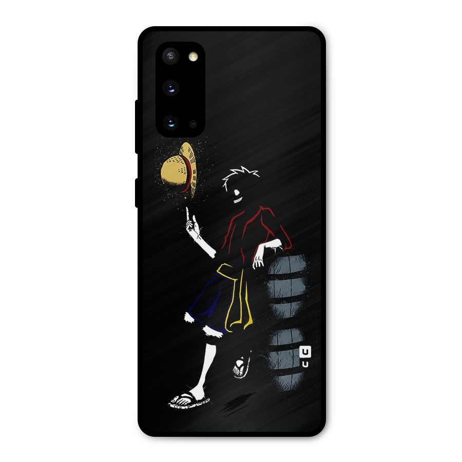 One Piece Luffy Style Metal Back Case for Galaxy S20