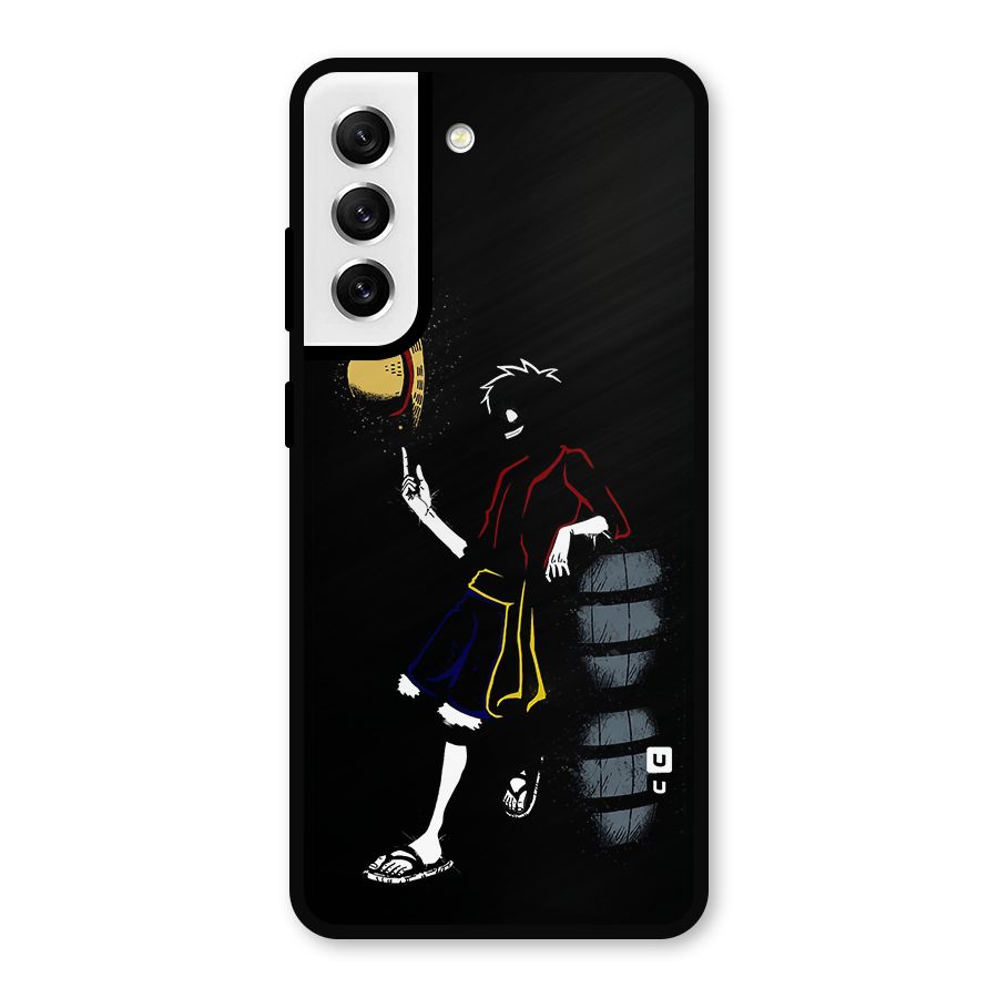 One Piece Luffy Style Metal Back Case for Galaxy S21 FE 5G