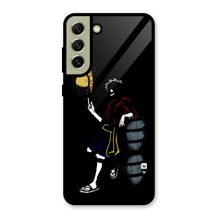 One Piece Luffy Style Metal Back Case for Galaxy S21 FE 5G (2023)
