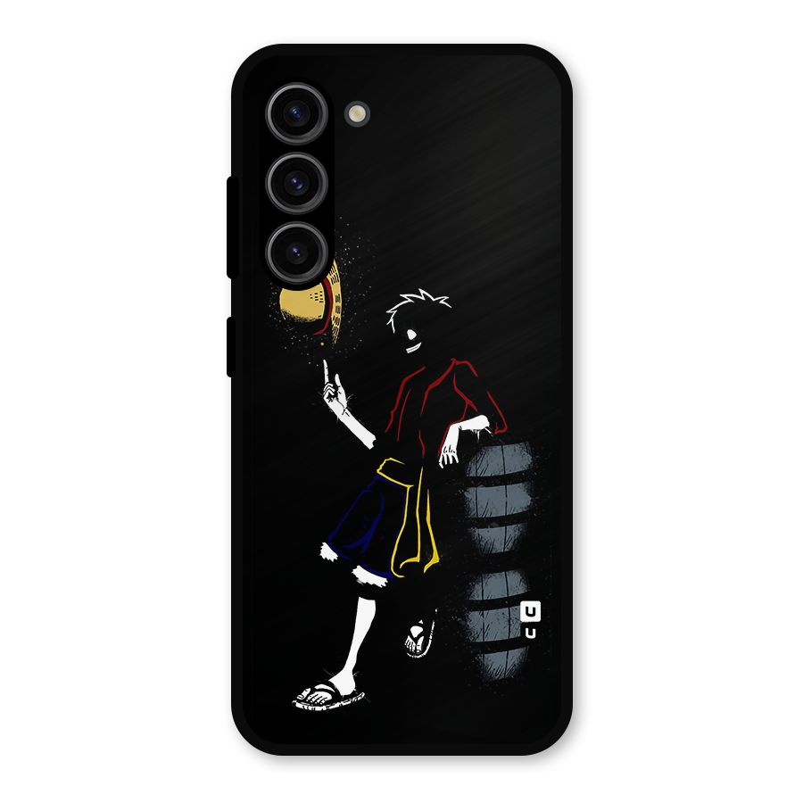 One Piece Luffy Style Metal Back Case for Galaxy S23