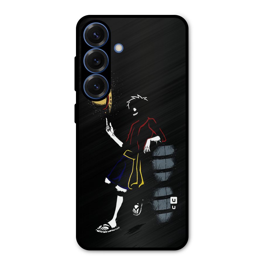One Piece Luffy Style Metal Back Case for Galaxy S25