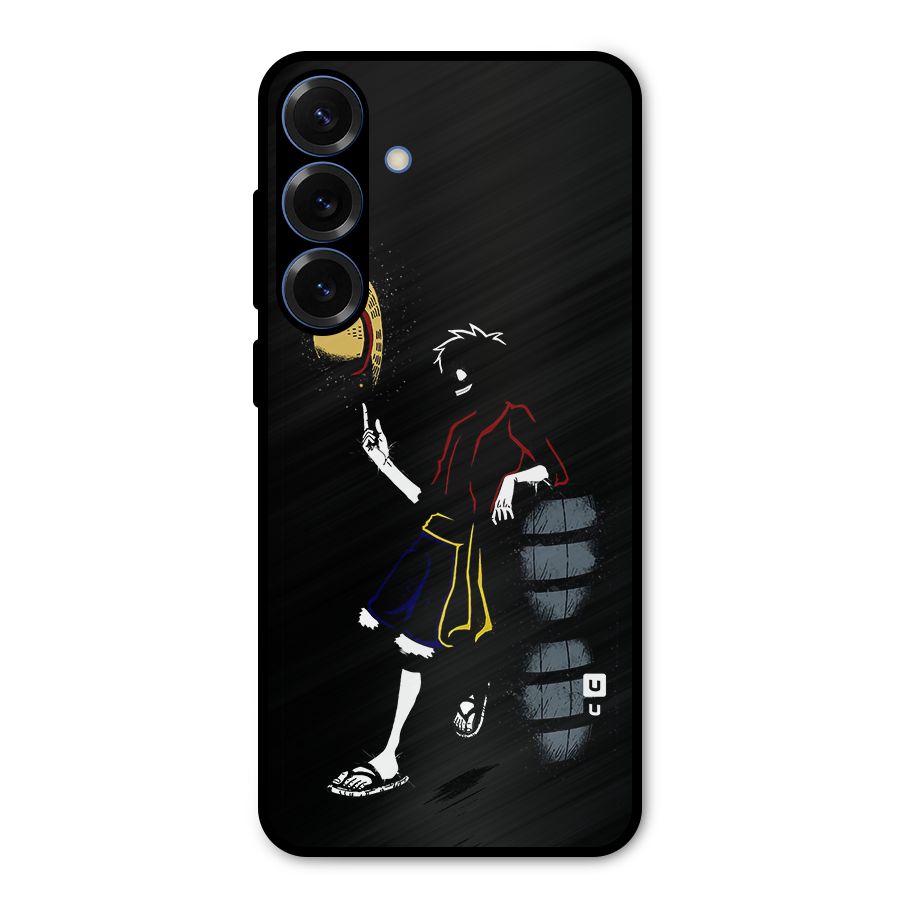 One Piece Luffy Style Metal Back Case for Galaxy S25 Plus