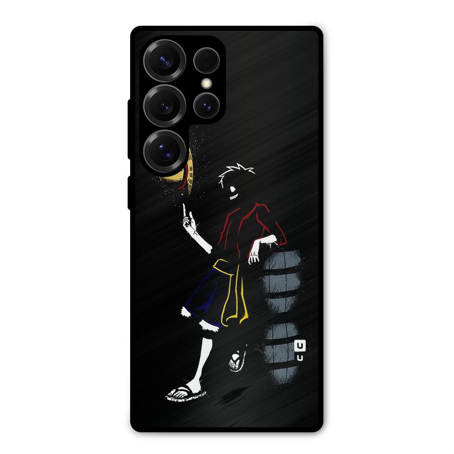 One Piece Luffy Style Metal Back Case for Galaxy S25 Ultra