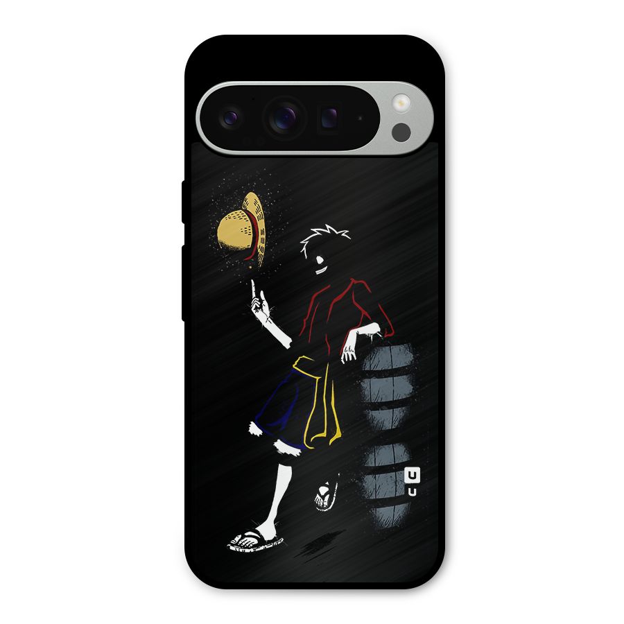 One Piece Luffy Style Metal Back Case for Google Pixel 9 Pro XL