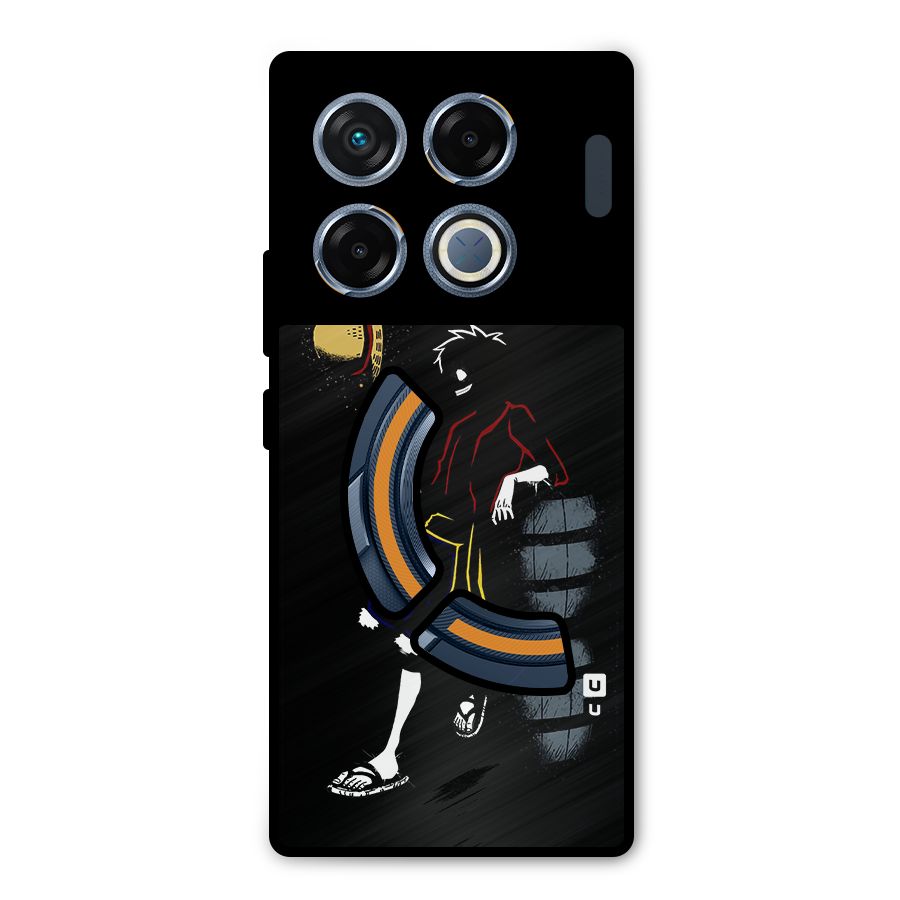 One Piece Luffy Style Metal Back Case for Infinix GT 20 Pro