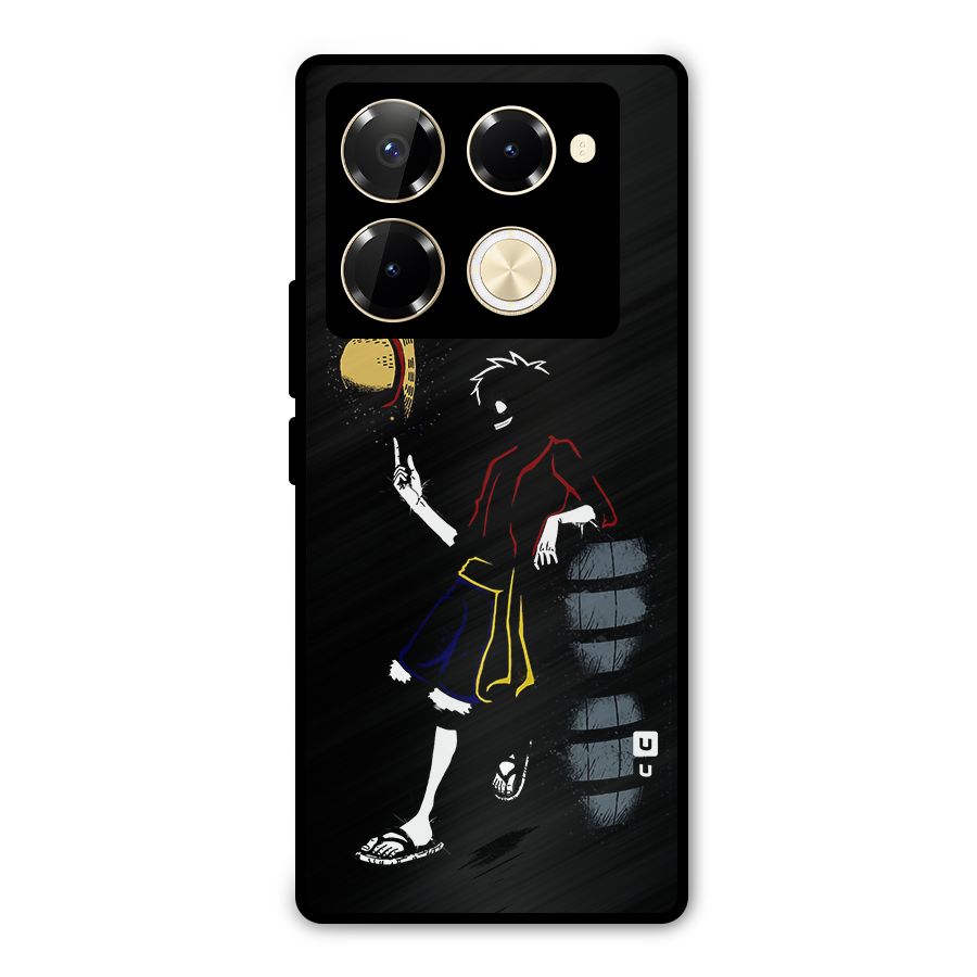 One Piece Luffy Style Metal Back Case for Infinix Note 40 Pro Plus