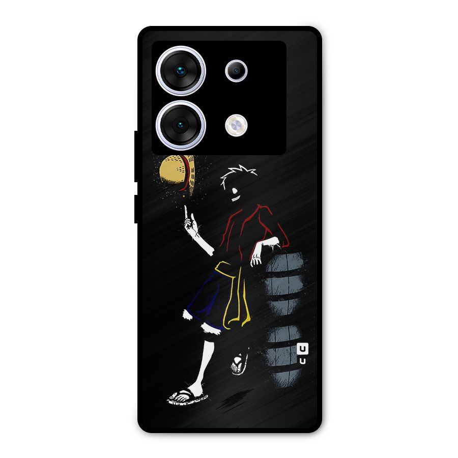 One Piece Luffy Style Metal Back Case for Infinix Zero 30 5G