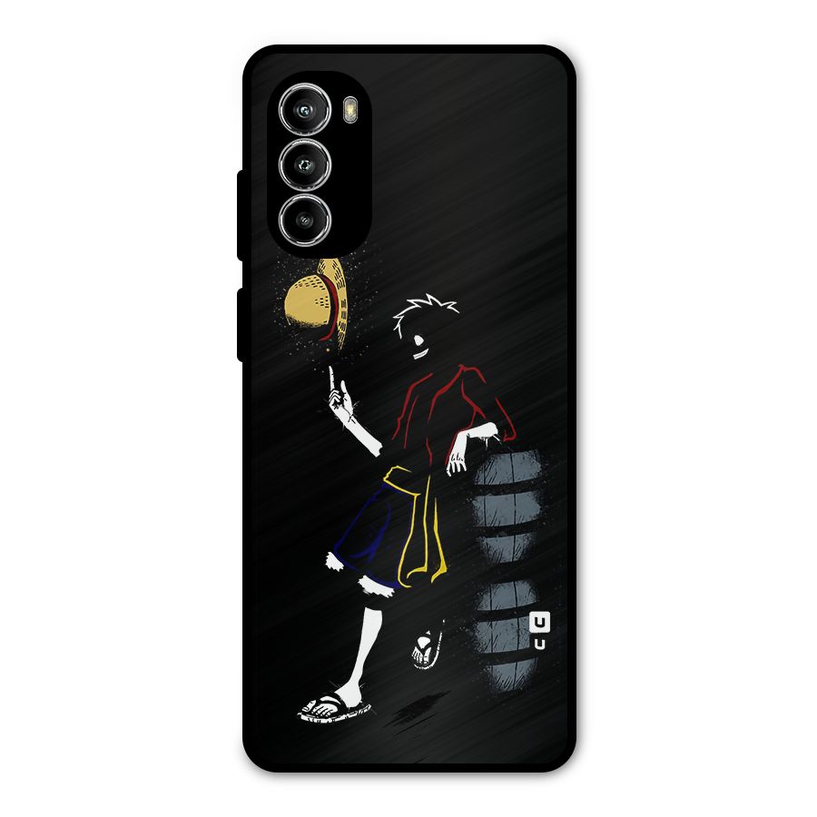 One Piece Luffy Style Metal Back Case for Moto G52