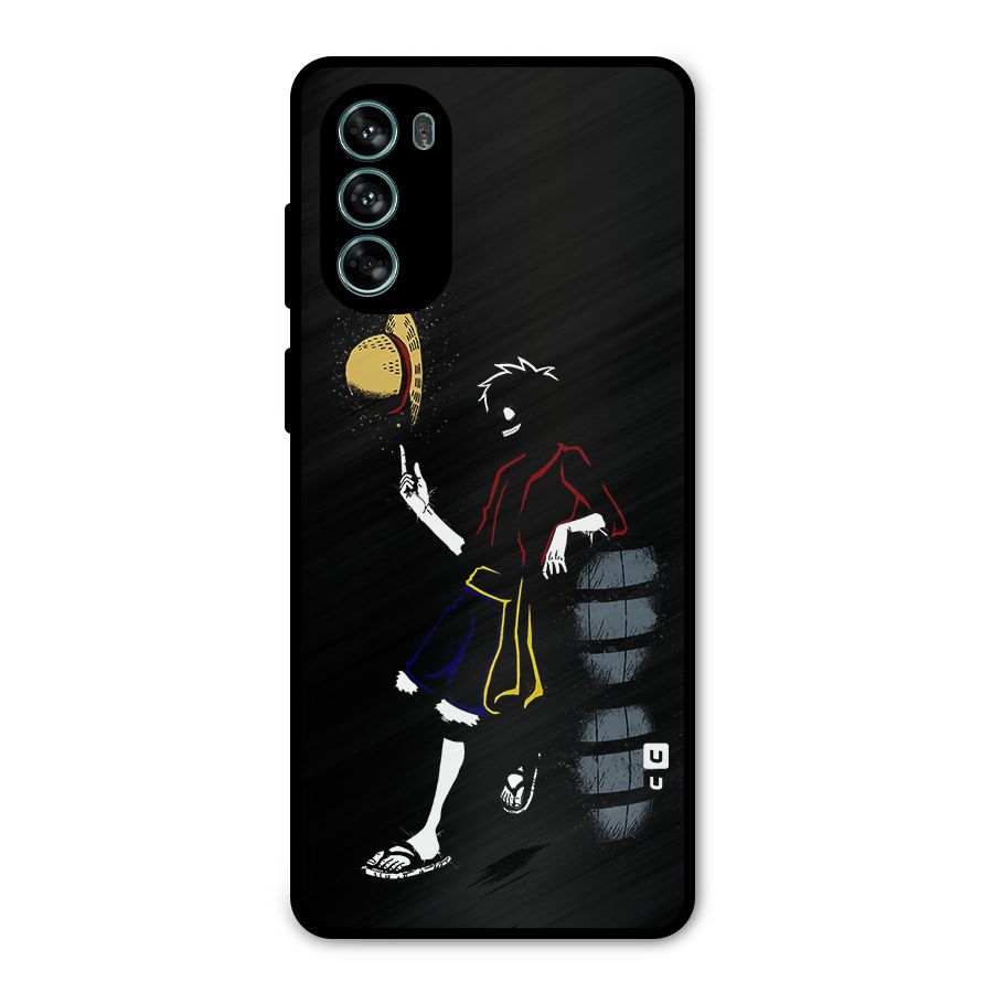 One Piece Luffy Style Metal Back Case for Moto G62