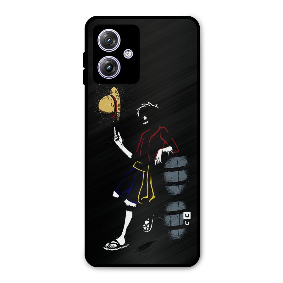 One Piece Luffy Style Metal Back Case for Moto G64