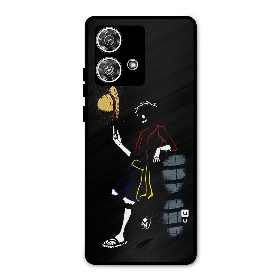 One Piece Luffy Style Metal Back Case for Motorola Edge 40 Neo