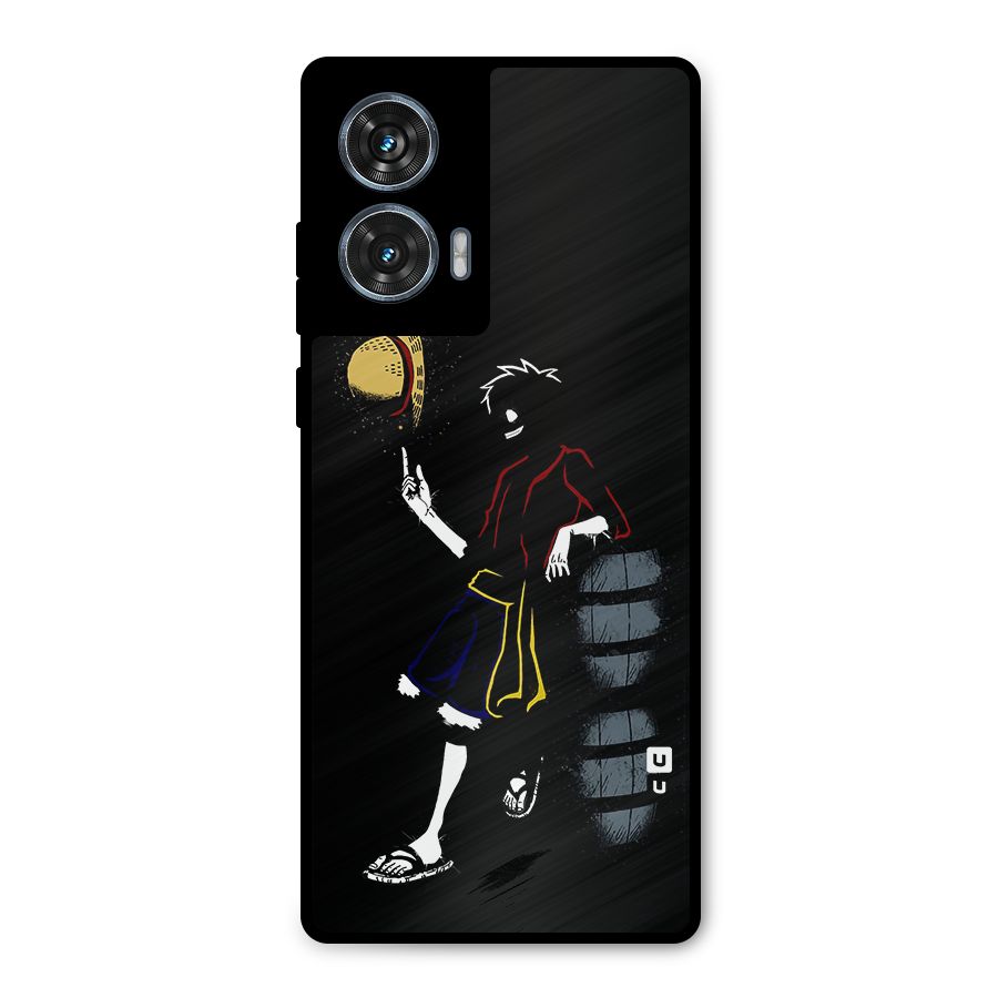One Piece Luffy Style Metal Back Case for Motorola Edge 50 Fusion