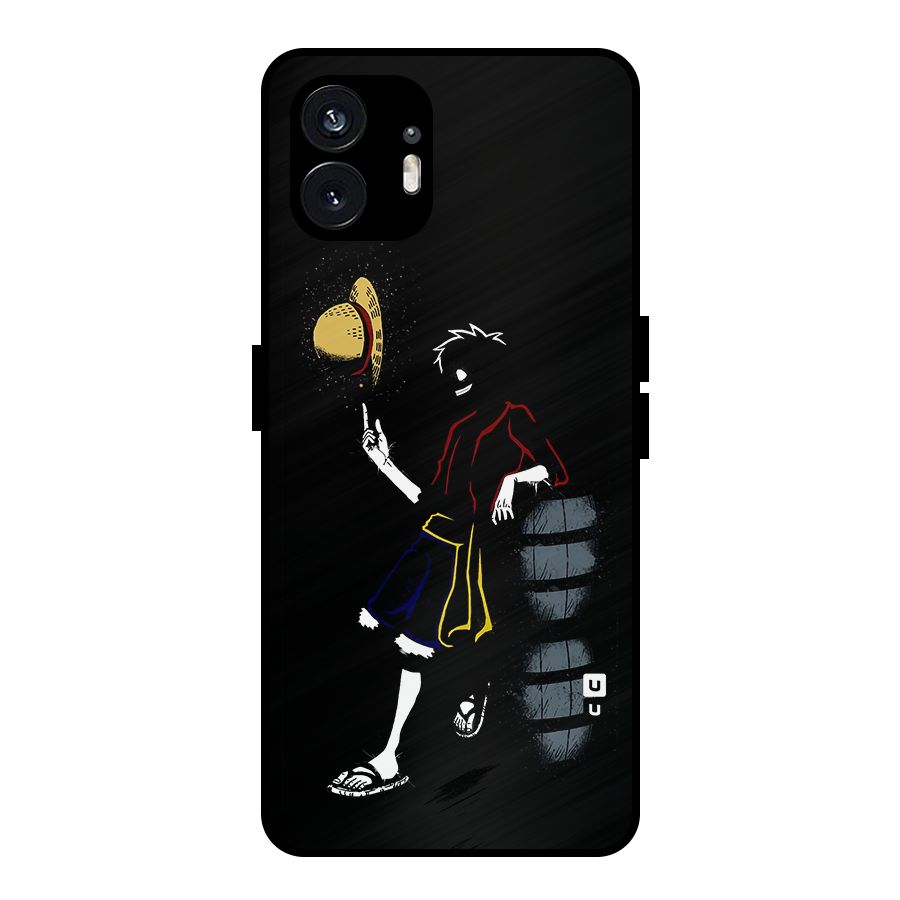 One Piece Luffy Style Metal Back Case for Nothing Phone 2