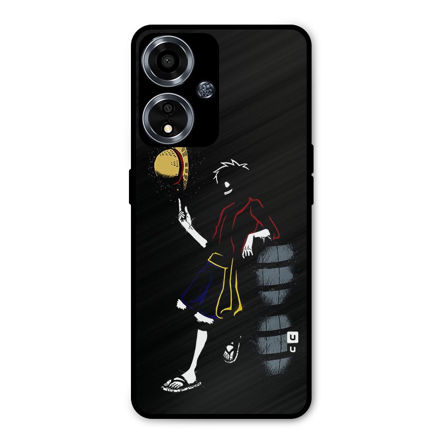 One Piece Luffy Style Metal Back Case for Oppo A59