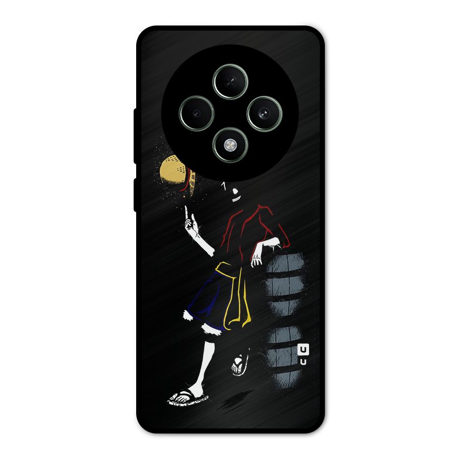 One Piece Luffy Style Metal Back Case for Oppo F27