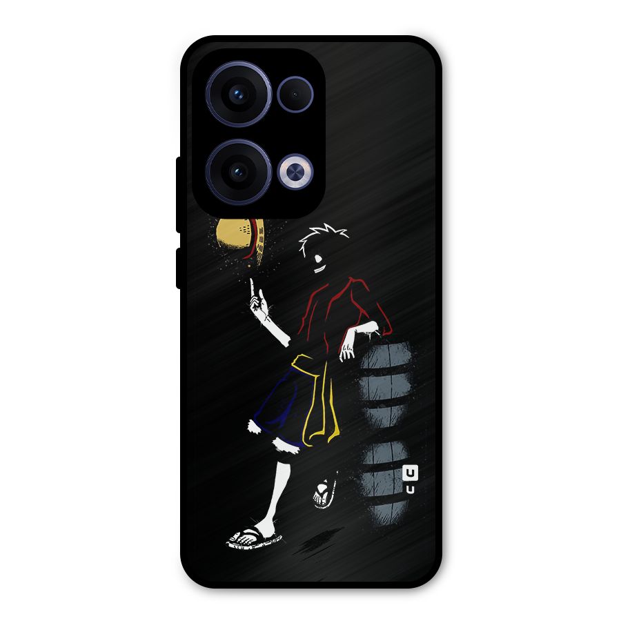 One Piece Luffy Style Metal Back Case for Oppo Reno13