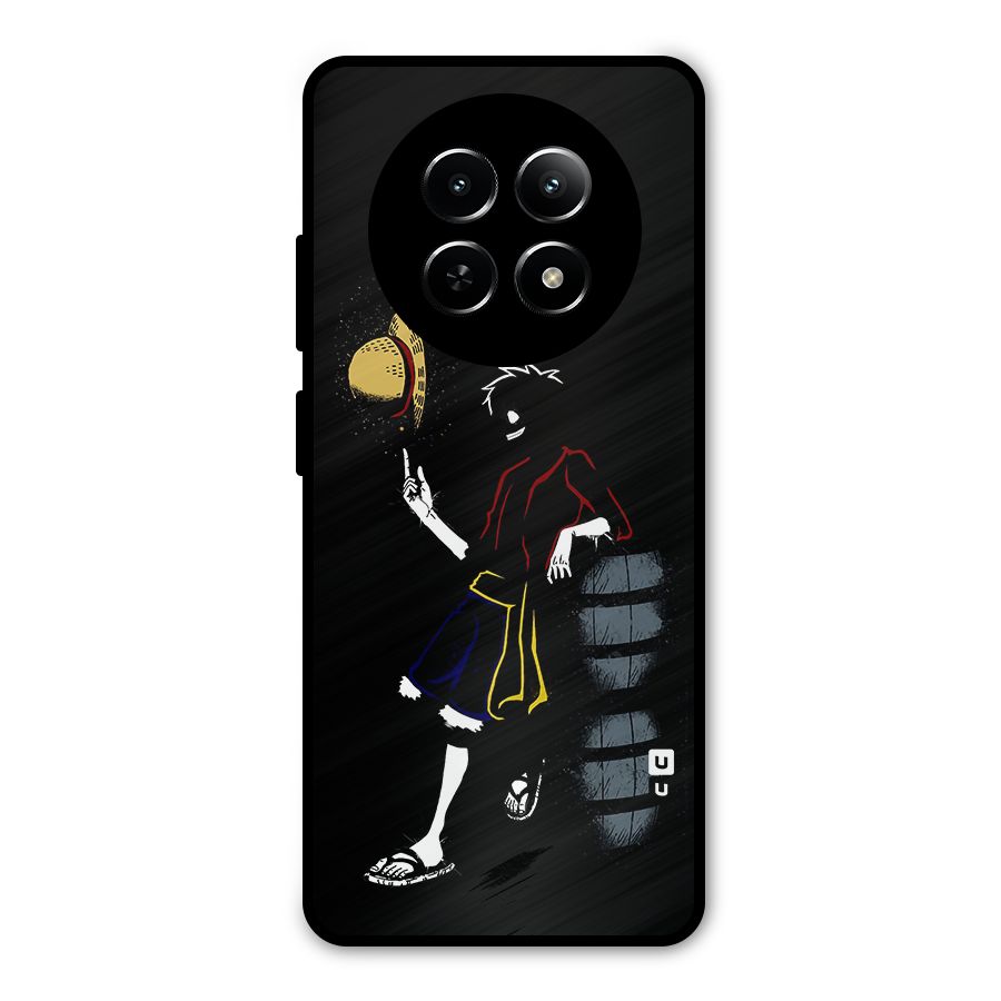 One Piece Luffy Style Metal Back Case for Realme 12 5G