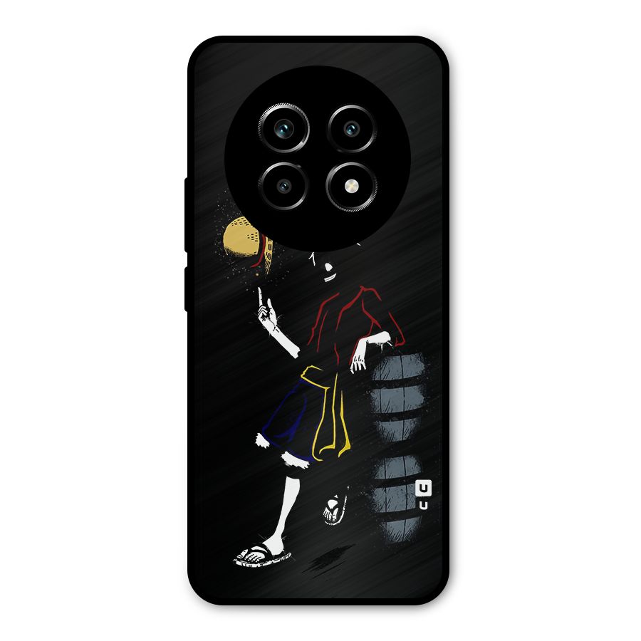 One Piece Luffy Style Metal Back Case for Realme 14 Pro Lite