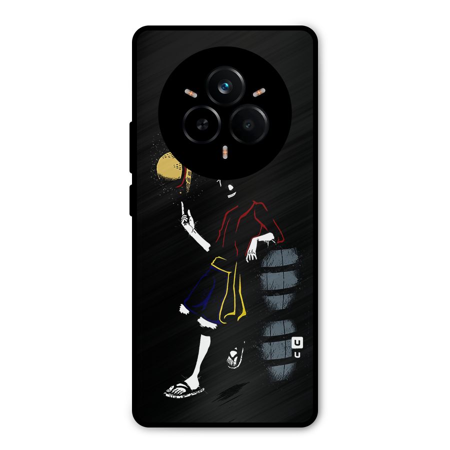 One Piece Luffy Style Metal Back Case for Realme 14 Pro Plus