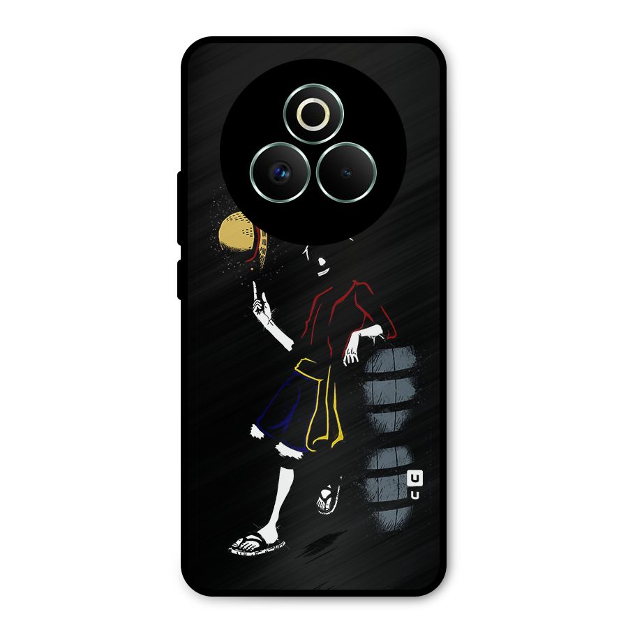 One Piece Luffy Style Metal Back Case for Realme P3 Pro