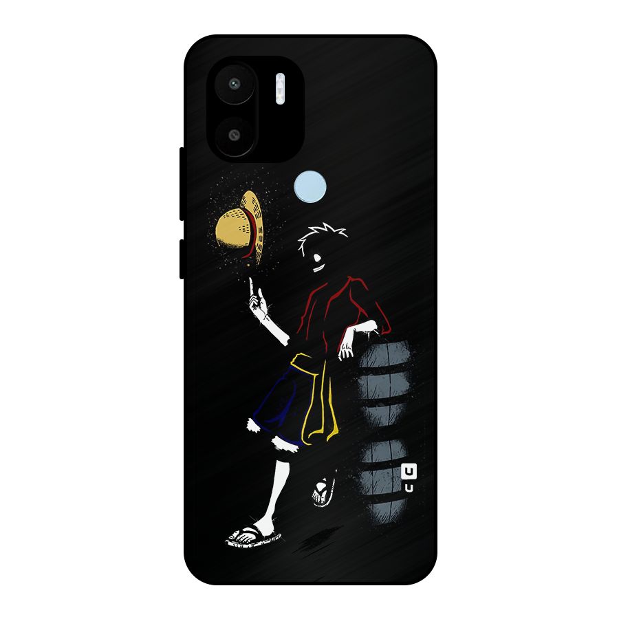One Piece Luffy Style Metal Back Case for Redmi A1+