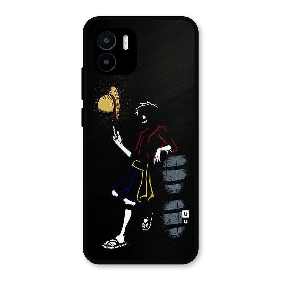 One Piece Luffy Style Metal Back Case for Redmi A2