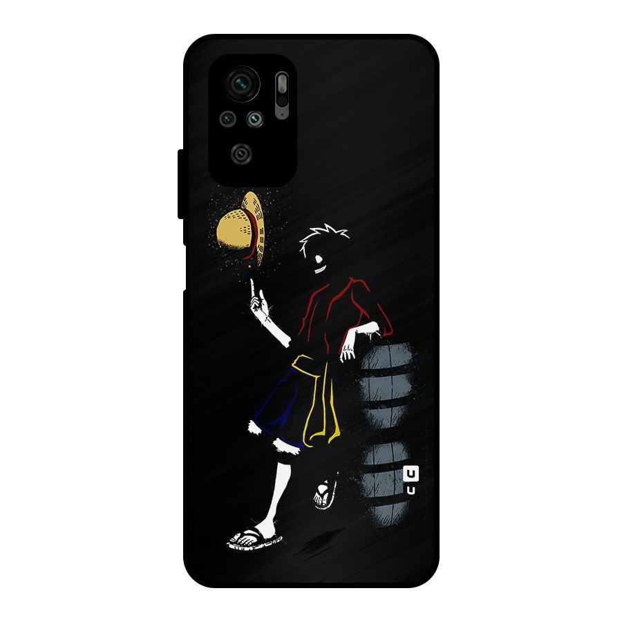 One Piece Luffy Style Metal Back Case for Redmi Note 10S