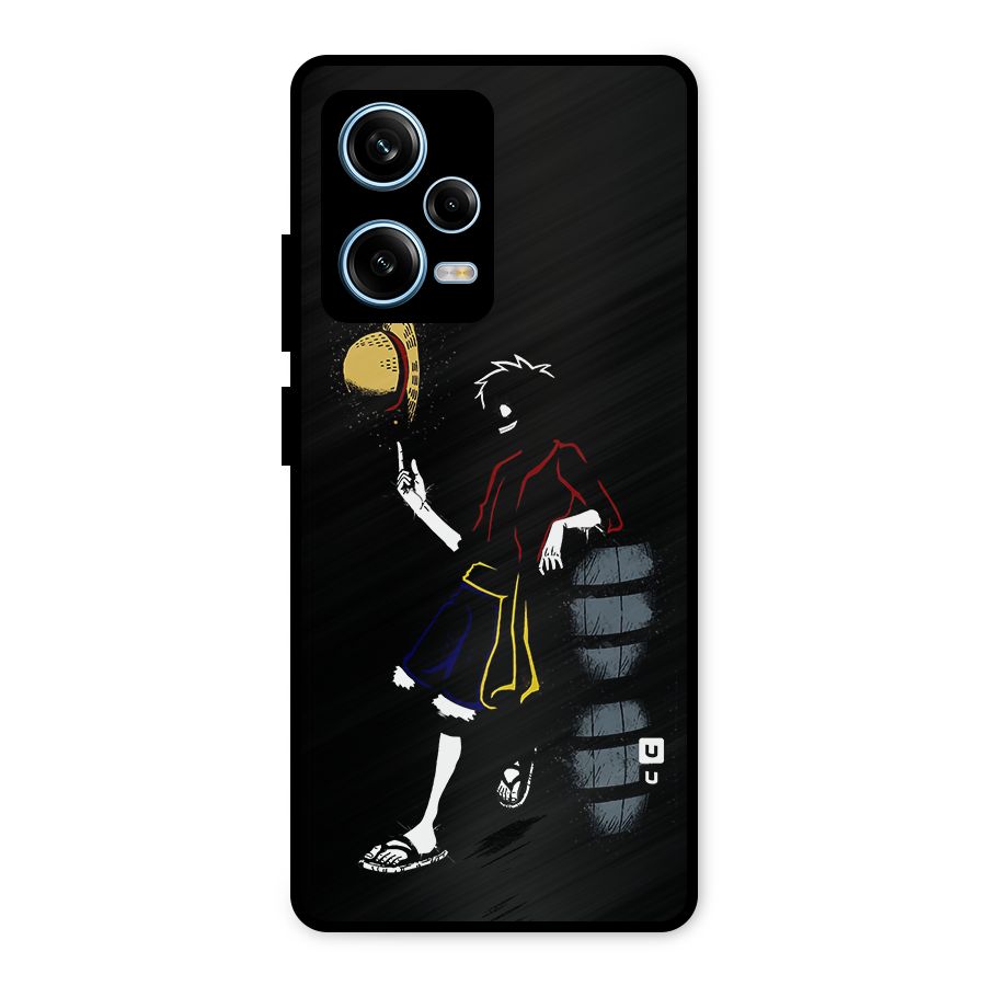 One Piece Luffy Style Metal Back Case for Redmi Note 12 Pro