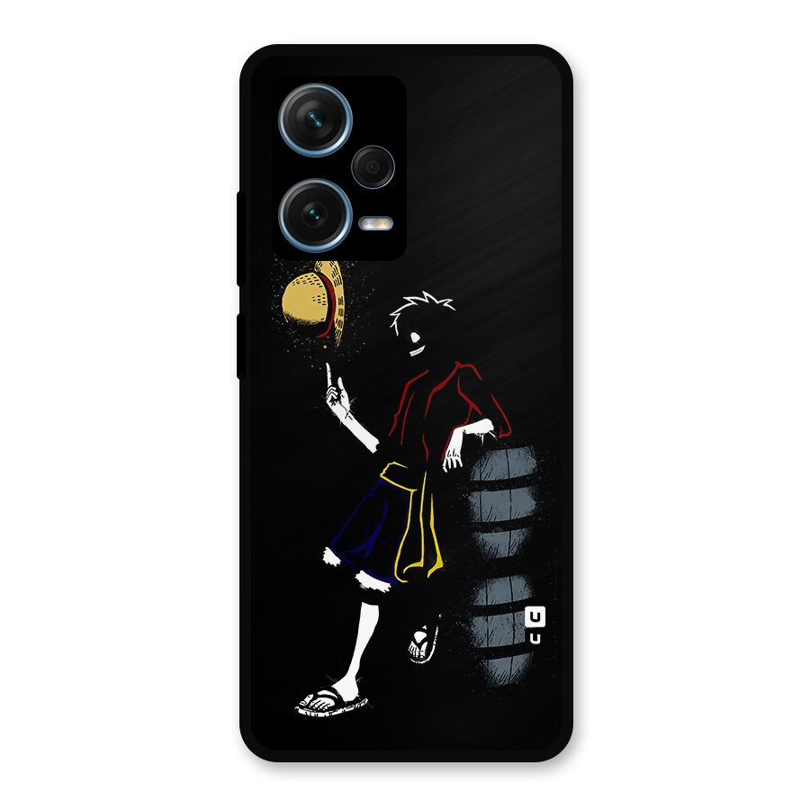 One Piece Luffy Style Metal Back Case for Redmi Note 12 Pro Plus 5G