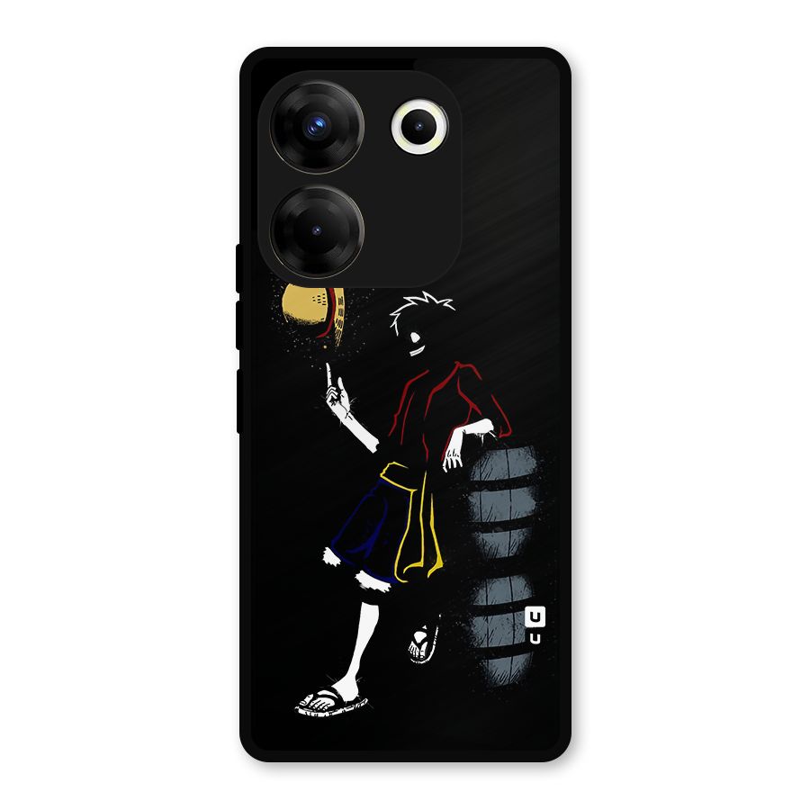 One Piece Luffy Style Metal Back Case for Tecno Camon 20 Pro