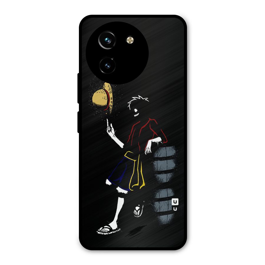 One Piece Luffy Style Metal Back Case for Vivo T3x