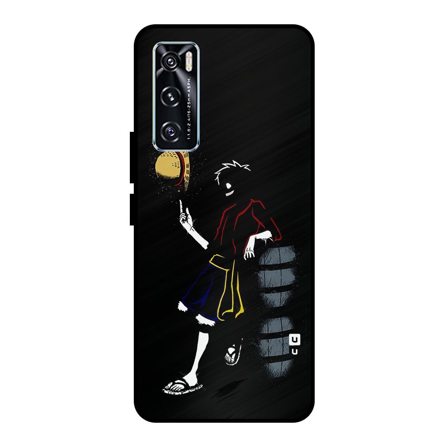One Piece Luffy Style Metal Back Case for Vivo V20 SE