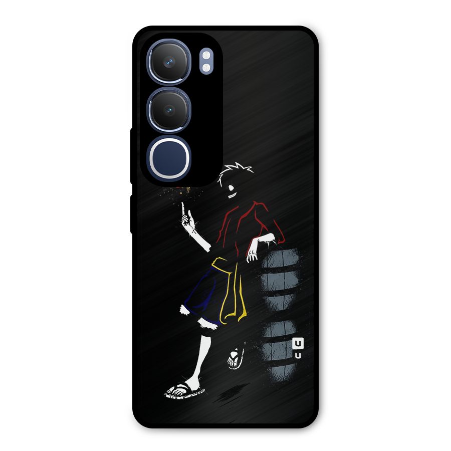 One Piece Luffy Style Metal Back Case for Vivo Y29