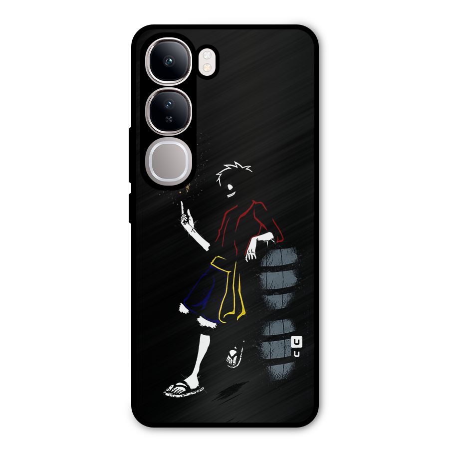 One Piece Luffy Style Metal Back Case for Vivo Y300
