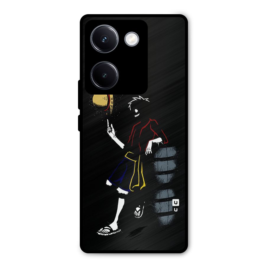 One Piece Luffy Style Metal Back Case for Vivo Y300 Plus