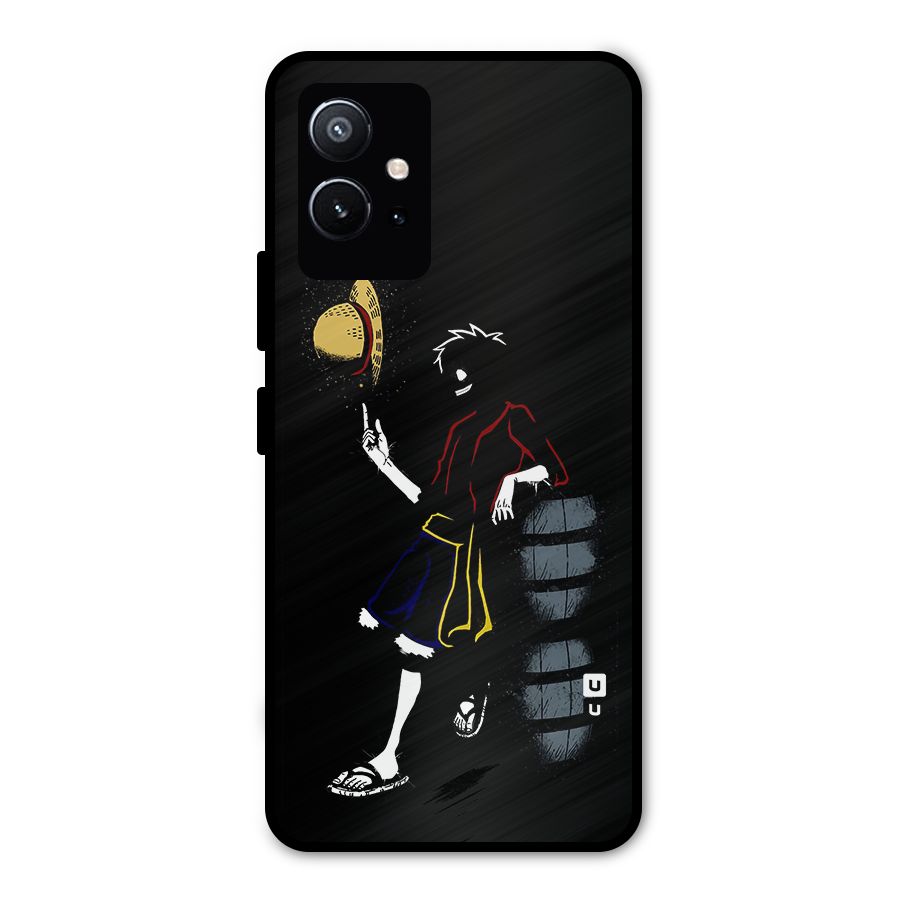 One Piece Luffy Style Metal Back Case for Vivo Y75 5G