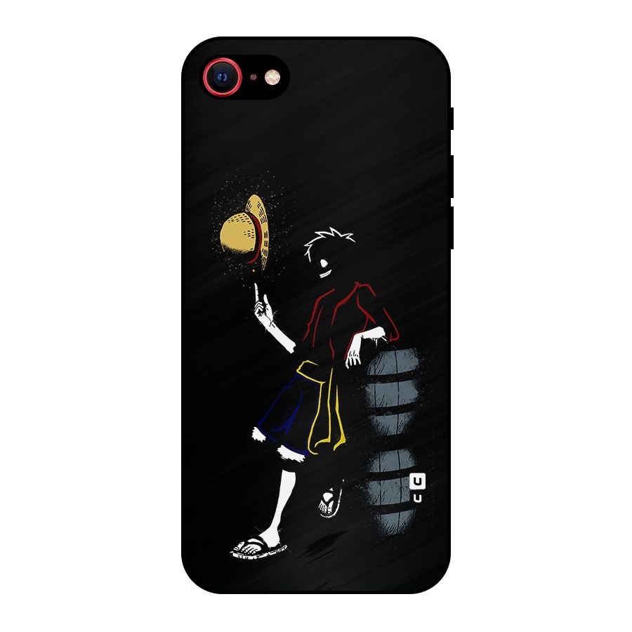 One Piece Luffy Style Metal Back Case for iPhone 7
