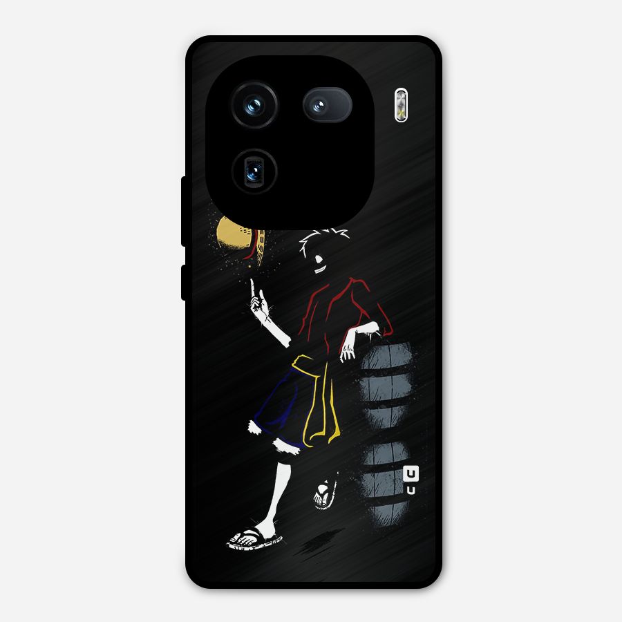One Piece Luffy Style Metal Back Case for iQOO 12