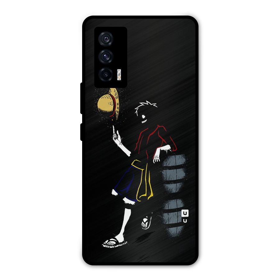 One Piece Luffy Style Metal Back Case for iQOO 7 5G
