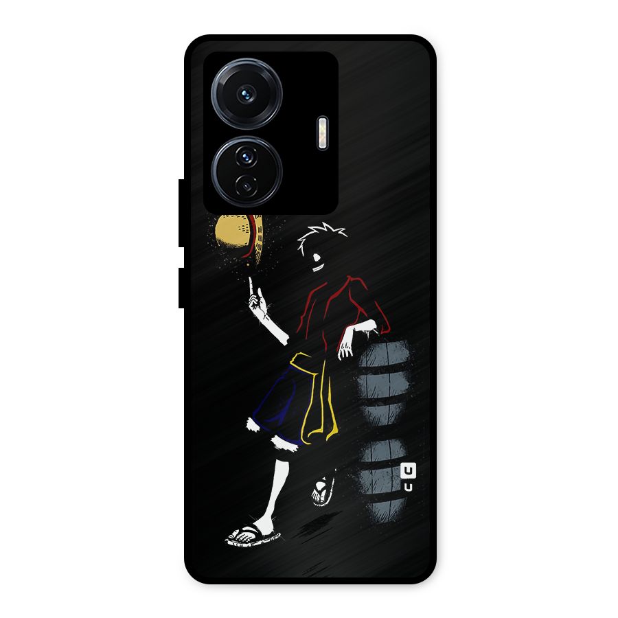 One Piece Luffy Style Metal Back Case for iQOO Z6