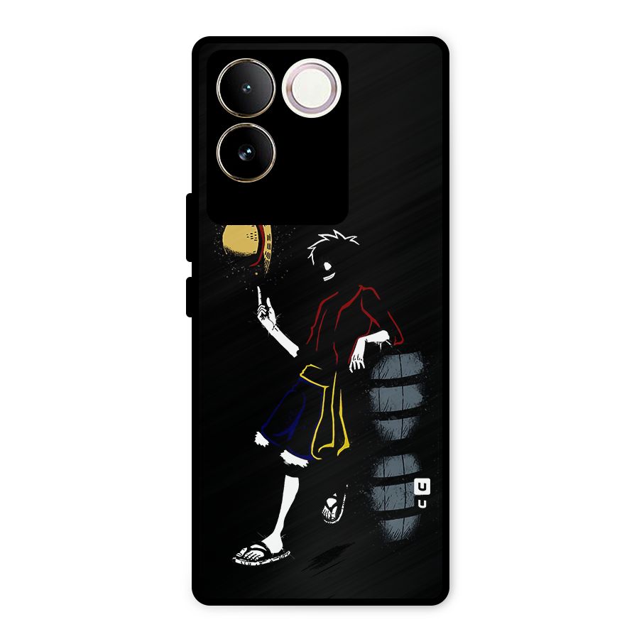 One Piece Luffy Style Metal Back Case for iQOO Z7 Pro