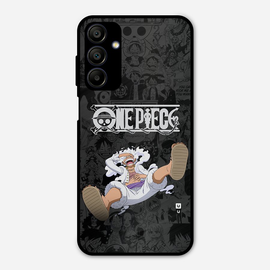 One Piece Manga Laughing Metal Back Case for Galaxy A15 5G