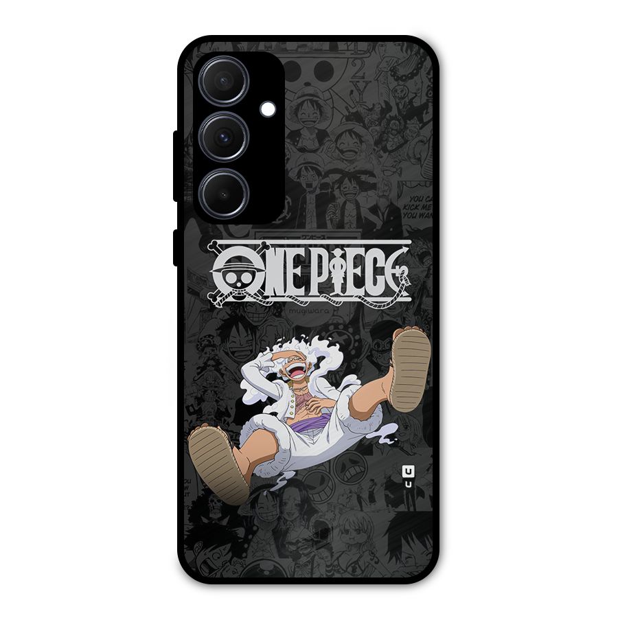 One Piece Manga Laughing Metal Back Case for Galaxy A35