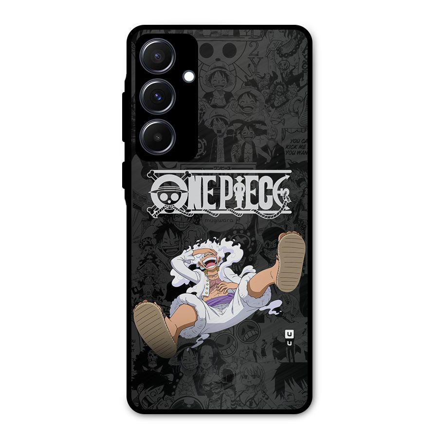 One Piece Manga Laughing Metal Back Case for Galaxy A55
