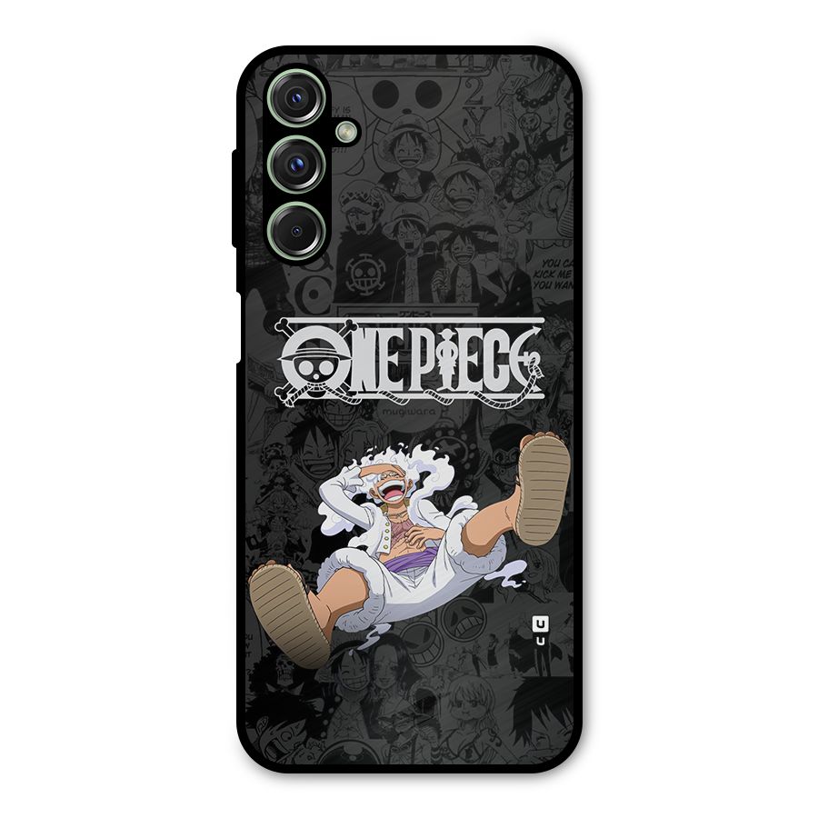 One Piece Manga Laughing Metal Back Case for Galaxy F34