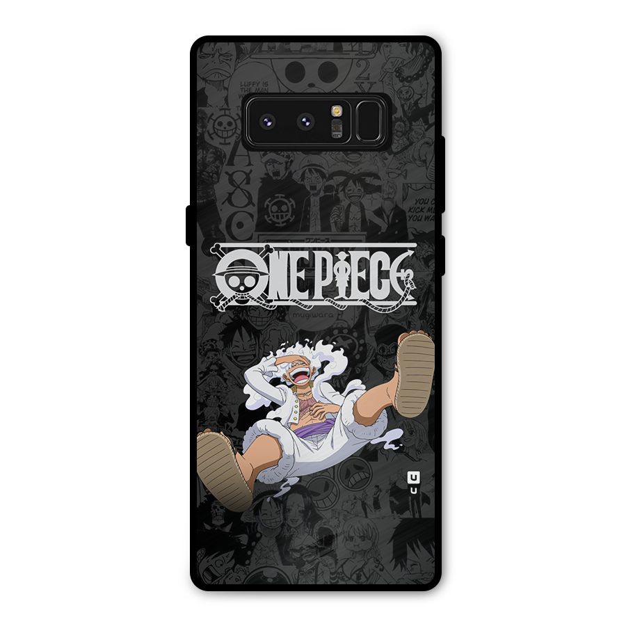 One Piece Manga Laughing Metal Back Case for Galaxy Note 8