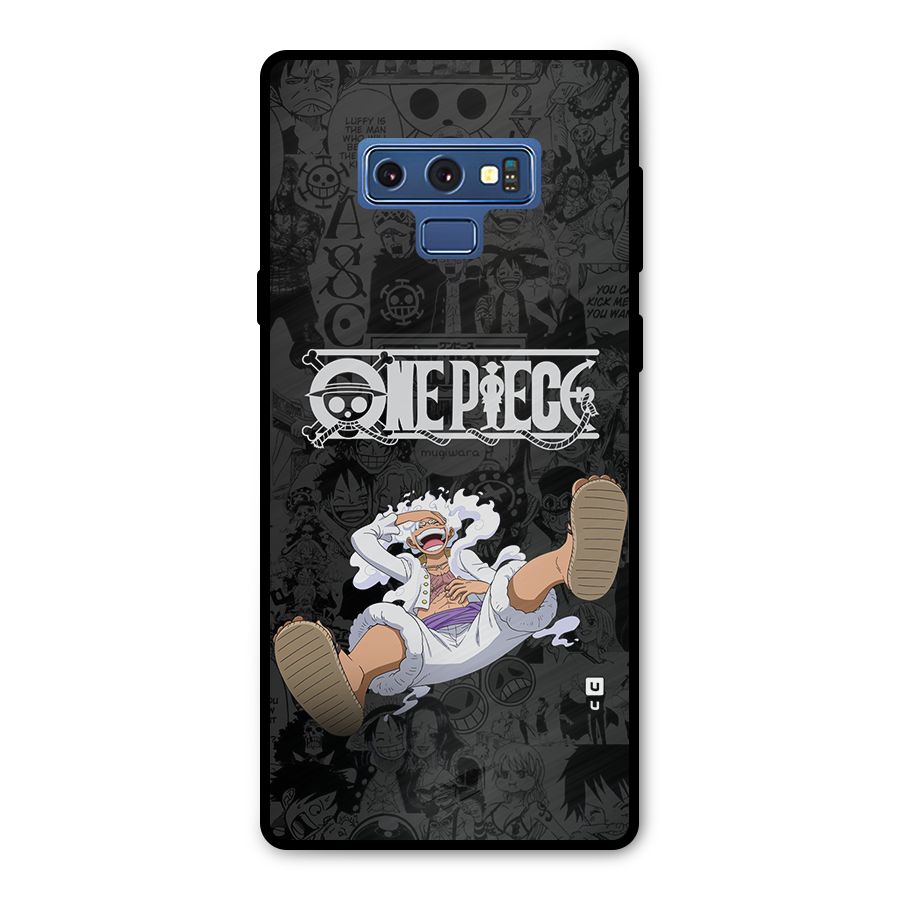 One Piece Manga Laughing Metal Back Case for Galaxy Note 9