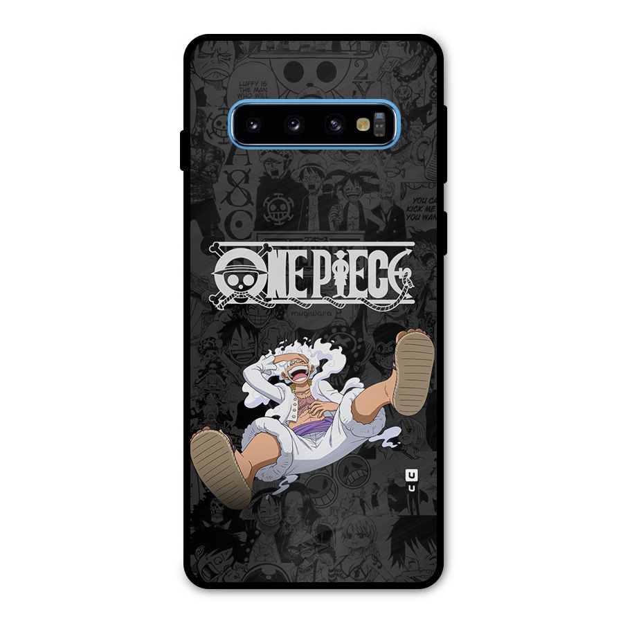 One Piece Manga Laughing Metal Back Case for Galaxy S10