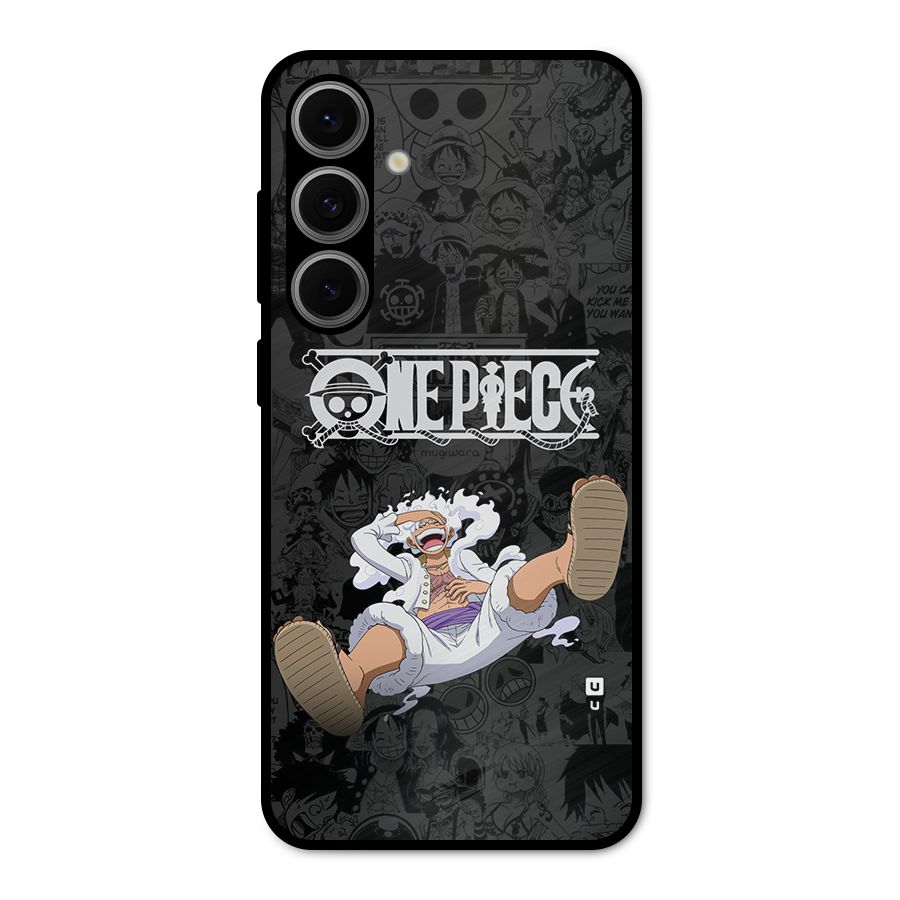 One Piece Manga Laughing Metal Back Case for Galaxy S24 FE